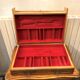 Solid wood silver cabinet with 5 drawers for 173 place settings, silver-plated metal, Solid silver
