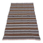 Large Handmade (#1) Striped Vintage Boho Algerian Berber Rug