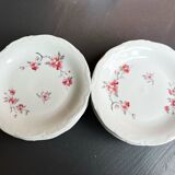 Lot de12 assiettes à dessert en porcelaine de Sologne