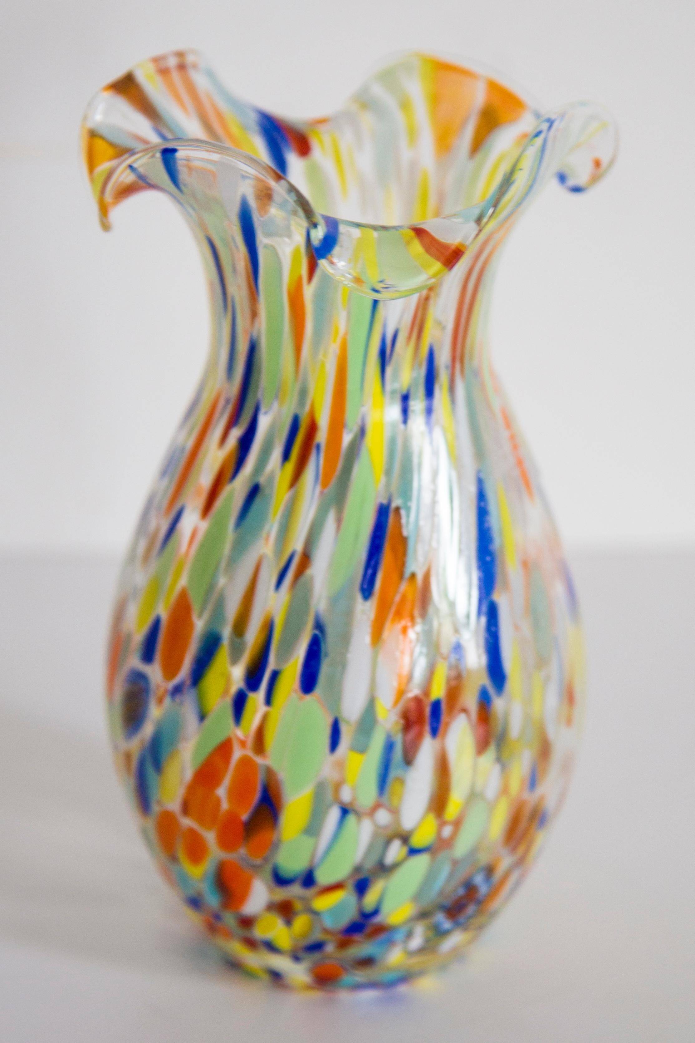 Small Vintage Murano Vase from the Mid-Century, Italy, 1960s