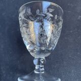Port wine service – Blown, engraved and cut crystal – Art Deco