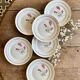 Lot de 6 assiettes plates vintage - Moulin des Loups