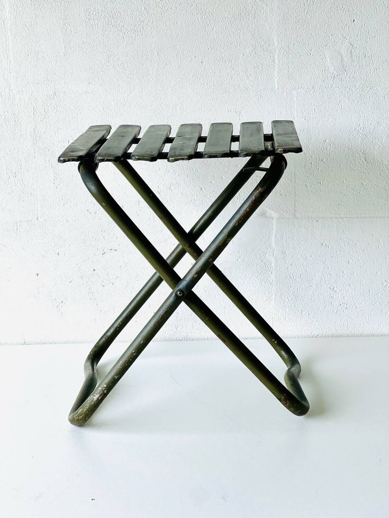 Chaise pliante industrielle de l'armée, 1960'