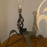 Wrought iron table lamp
