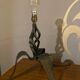 Wrought iron table lamp