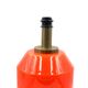 Space Age orange glass table lamp base, Italy 1960s
