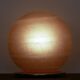 Large satin and corroded Murano glass table lamp Swirl by VeArt, 1980s.