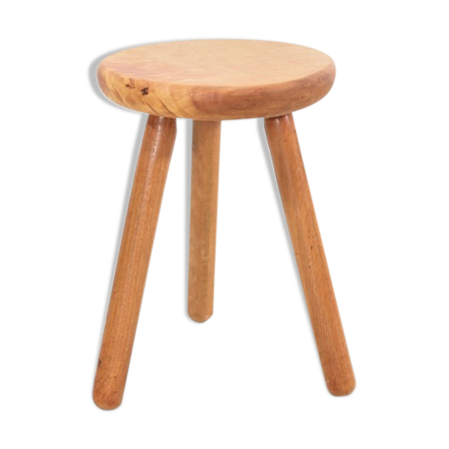 Mid-century birch wood stool