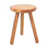 Mid-century birch wood stool