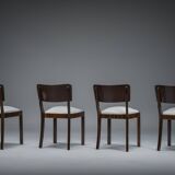 Art Deco Makassar dining chairs, 1930s, set of 4