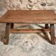 19th Century French Oak Farmhouse Bench - Handcrafted Rustic Work Table