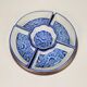 Vintage Chinese Blue Flower Porcelain Snack Bowl with Appetizer Bowls