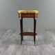 Louis XVI style gueridon in mahogany and gilded bronze, 20th century