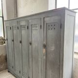 XXL workshop locker with blue patina