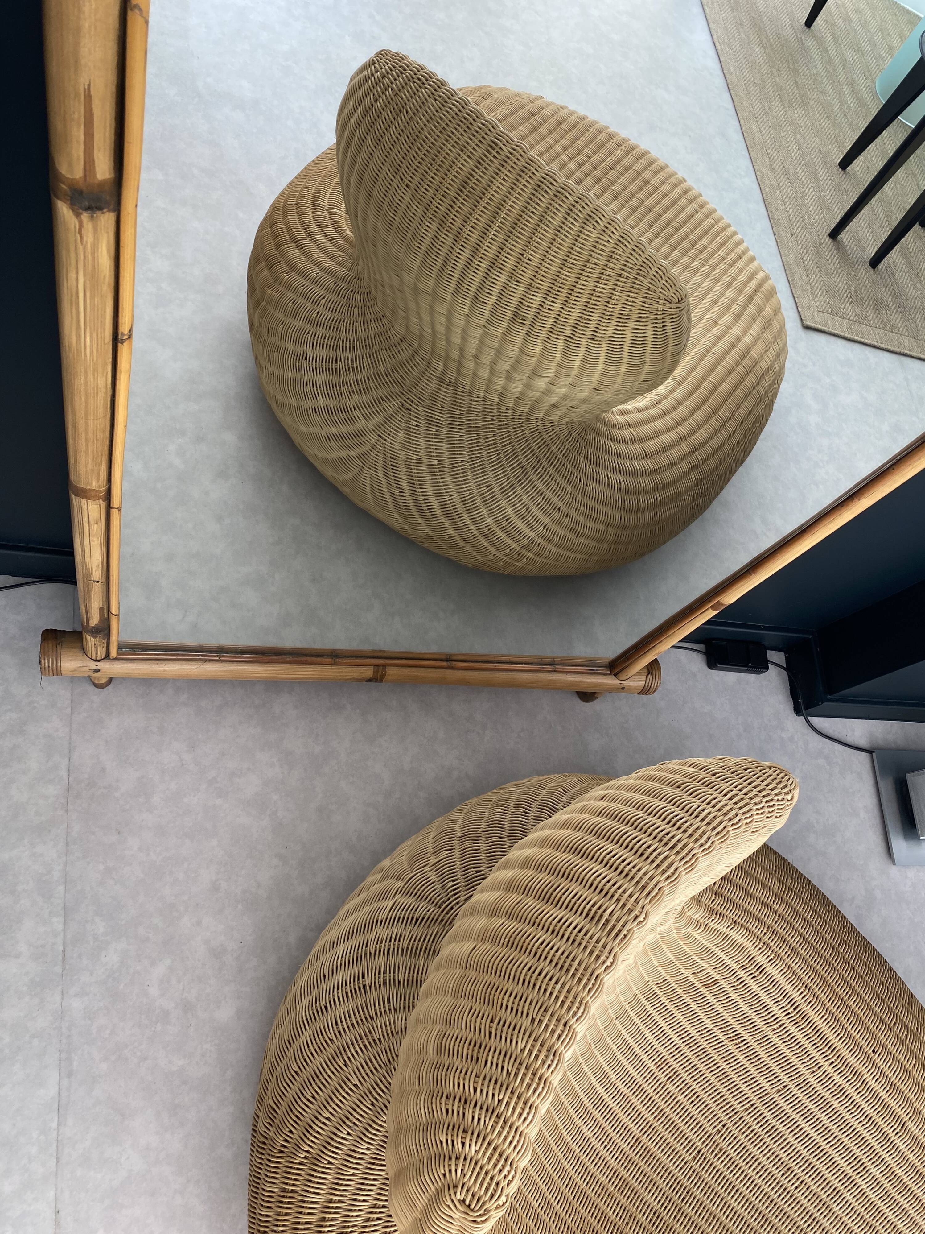 Storvik rattan lounge chair by Carl Ojerstam, 2000s