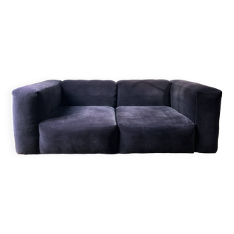 Beautiful Hay sofa in navy blue velvet — good condition