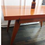 3 in 1 table with adjustable teak portfolio - “Révélation” model by Albert Ducrot - France, 1952