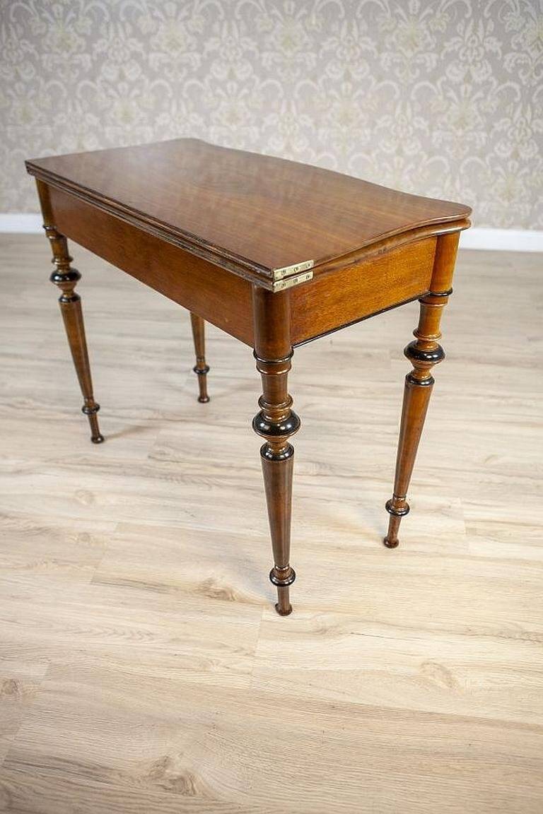 Late 19th Century Game Table with Hidden Drawer, 1890s