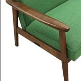 Vintage 3 seater fabric sofa