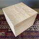 Base table shape square 1970 travertine on wheels french work