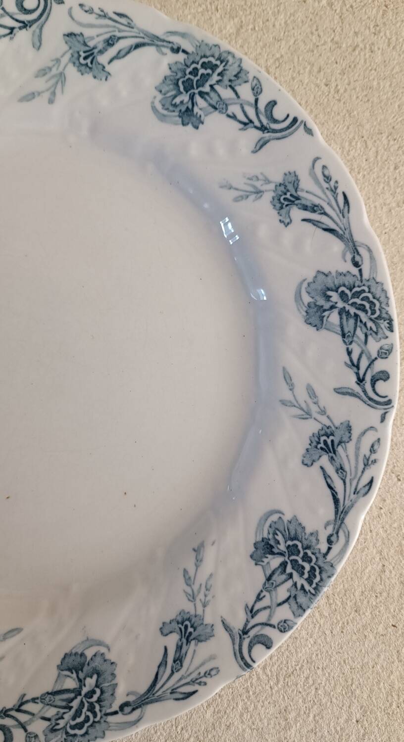 6 Kléber Lunéville pattern plates