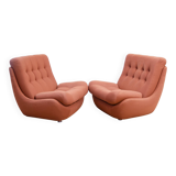 Vintage Eastern Bloc armchairs by Jitona, Czechoslovakia, 1970s