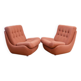 Eastern Bloc Vintage armchairs by Jitona, Czechoslovakia, 1970s