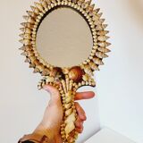 Mirror facing hand or hanging vintage shells