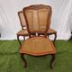 Magnificent Set of 3 Vintage Louis XV Chairs in Carved Solid Wood and Cane
