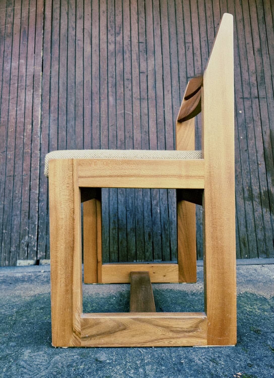 Maison regain set of 3 pieces in solid elm from the 70s and 80s.