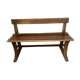 Solid oak school or church bench