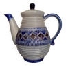 Gray/blue stoneware coffee maker