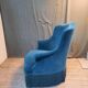 Faiteuil crapaud  bleu