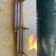 Wall coat rack in wood accordion 10 old hooks