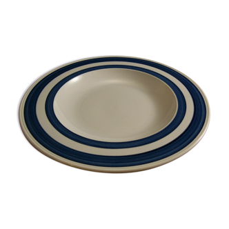 Plat rond creux en porcelaine Villeroy et Boch modèle Blue Cloud