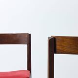 Set of 4 Dino Cavalli dining chairs in rosewood