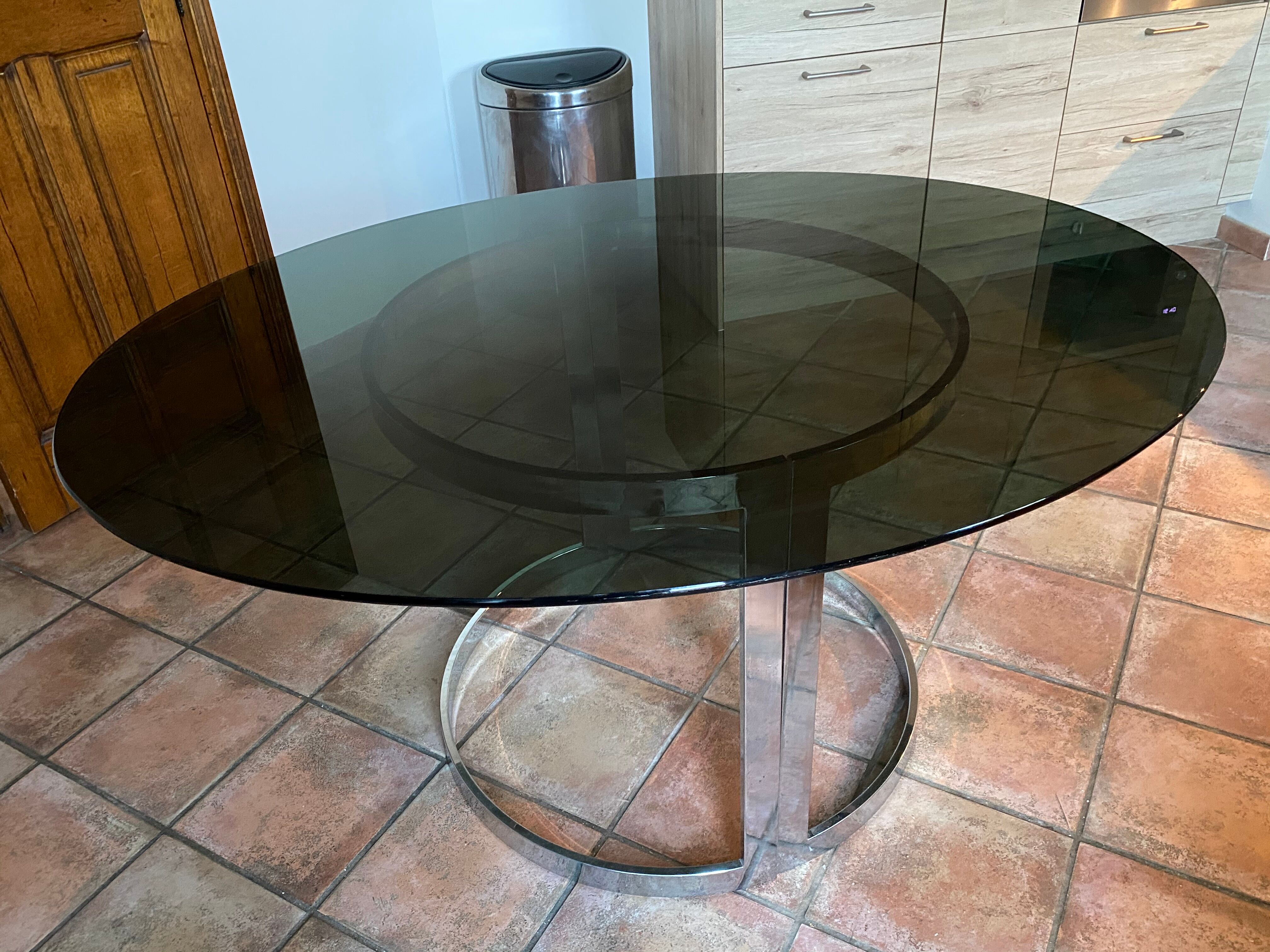 Boris Tabacoff oval table for Roche Bobois 1970