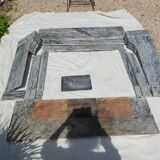 Napoleon III marble fireplace with modillions