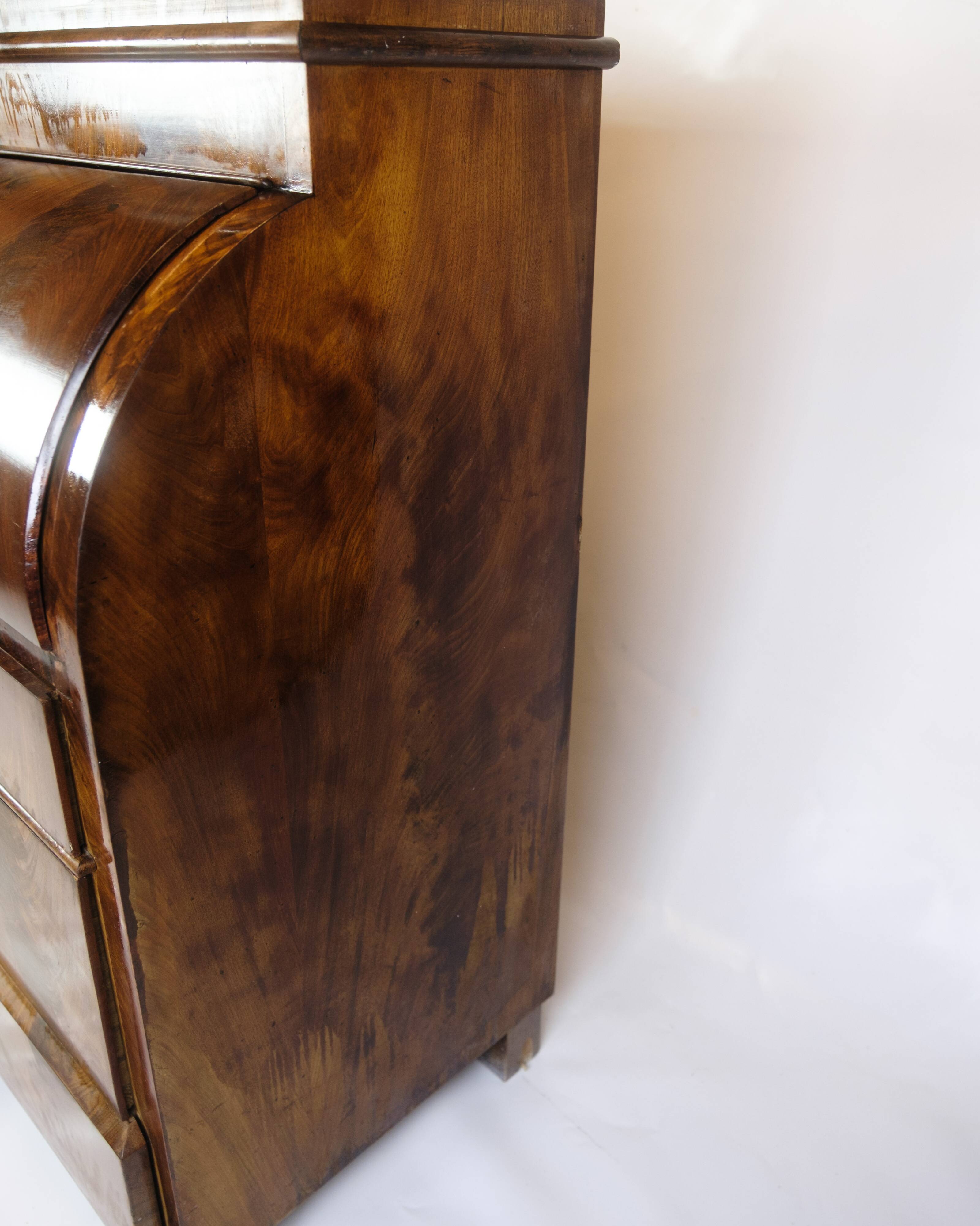 Chatol With Four Drawers Made In Hand Polished Mahogany From 1820s
