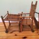 30-year-old high chair in wood turned