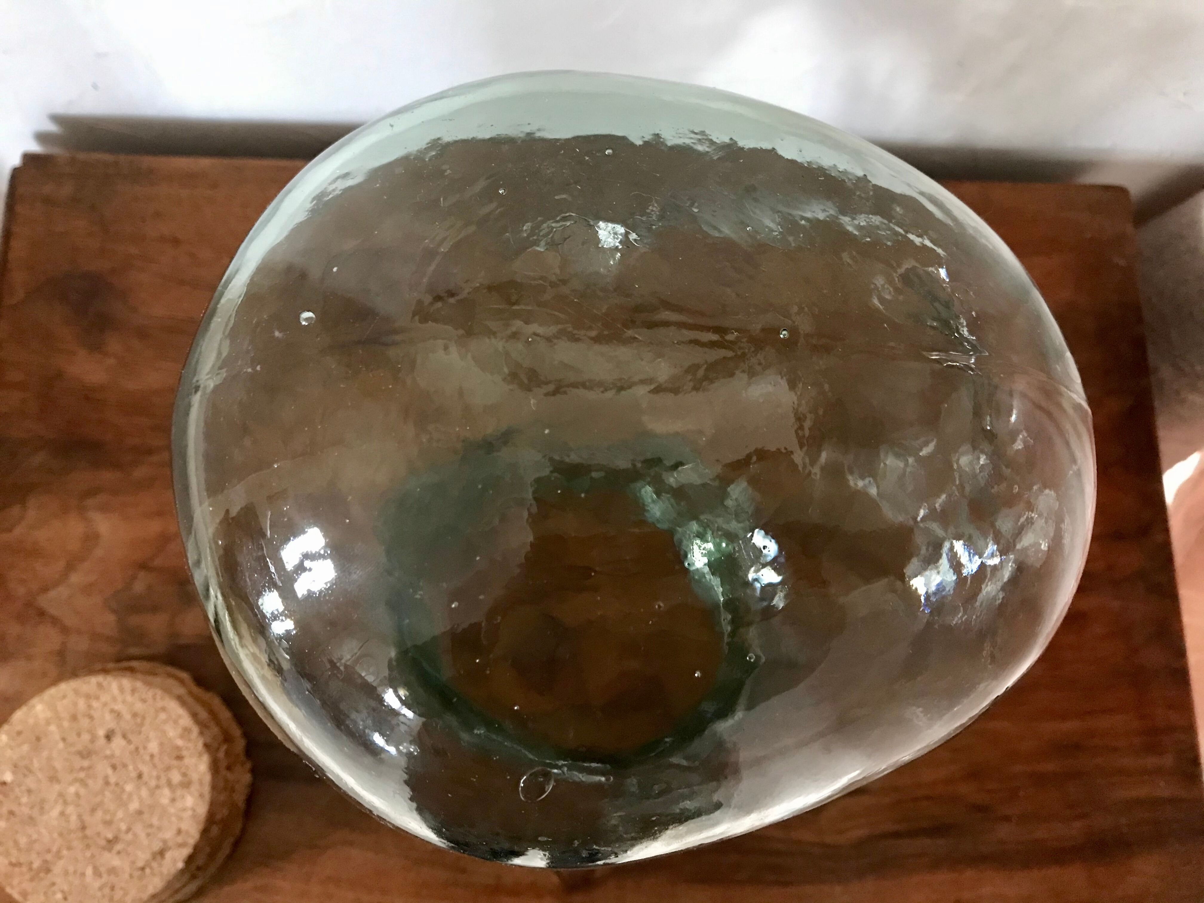 Vintage glass head jar