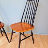 Set of 4 scandinavian teak chairs 60s