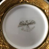 Trinket bowl in brass and porcelain from Paris