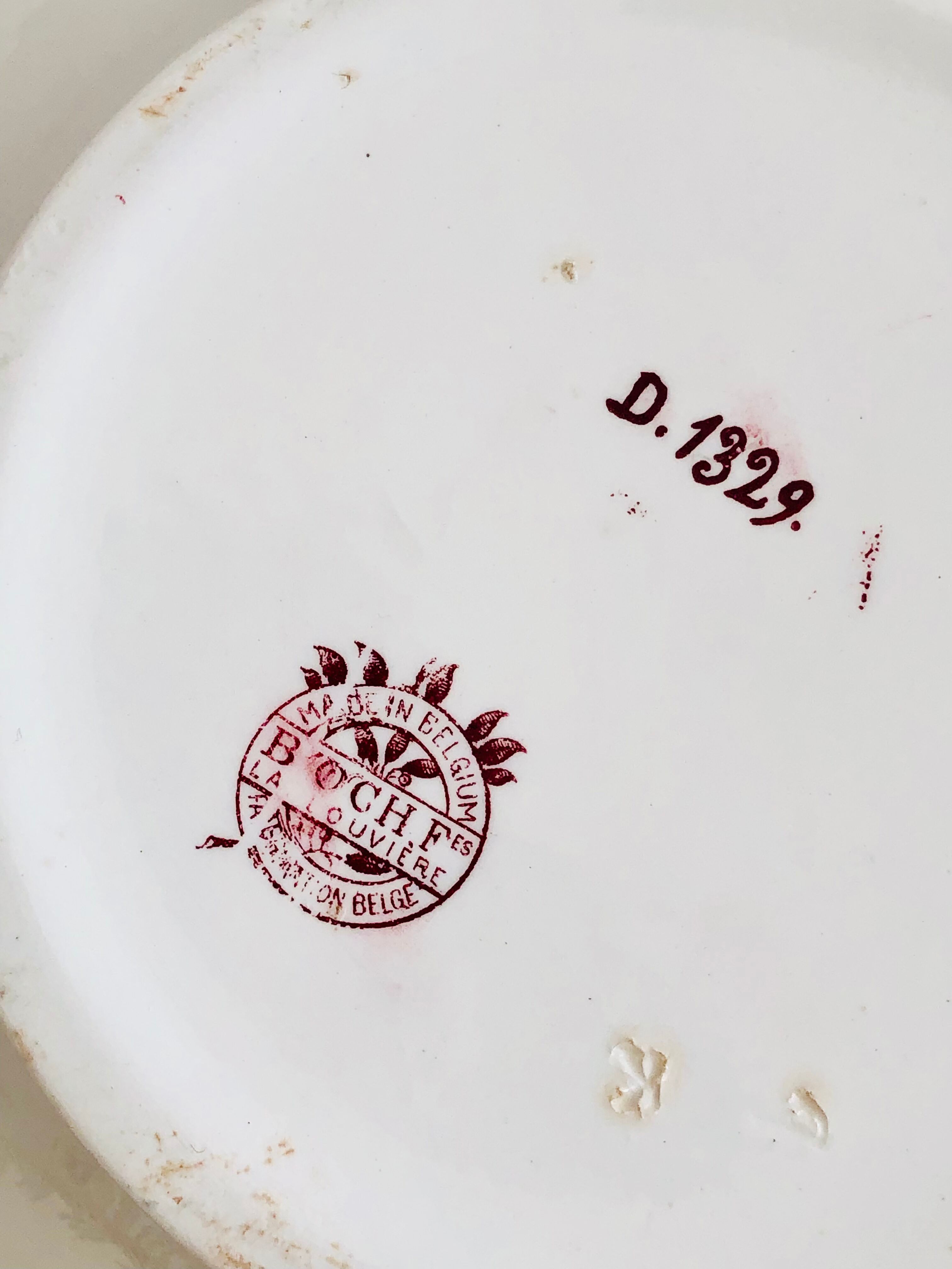 Vintage ceramic soup kitchen Boch, Belgium