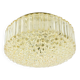 Plafonnier/Plafonnier Mid-Century en Verre Bullé Ambré par Helena Tynell pour Limburg, Allemagne, 1970