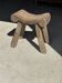 Four-legged stool in antique teak from Indonesia H 50 L 52