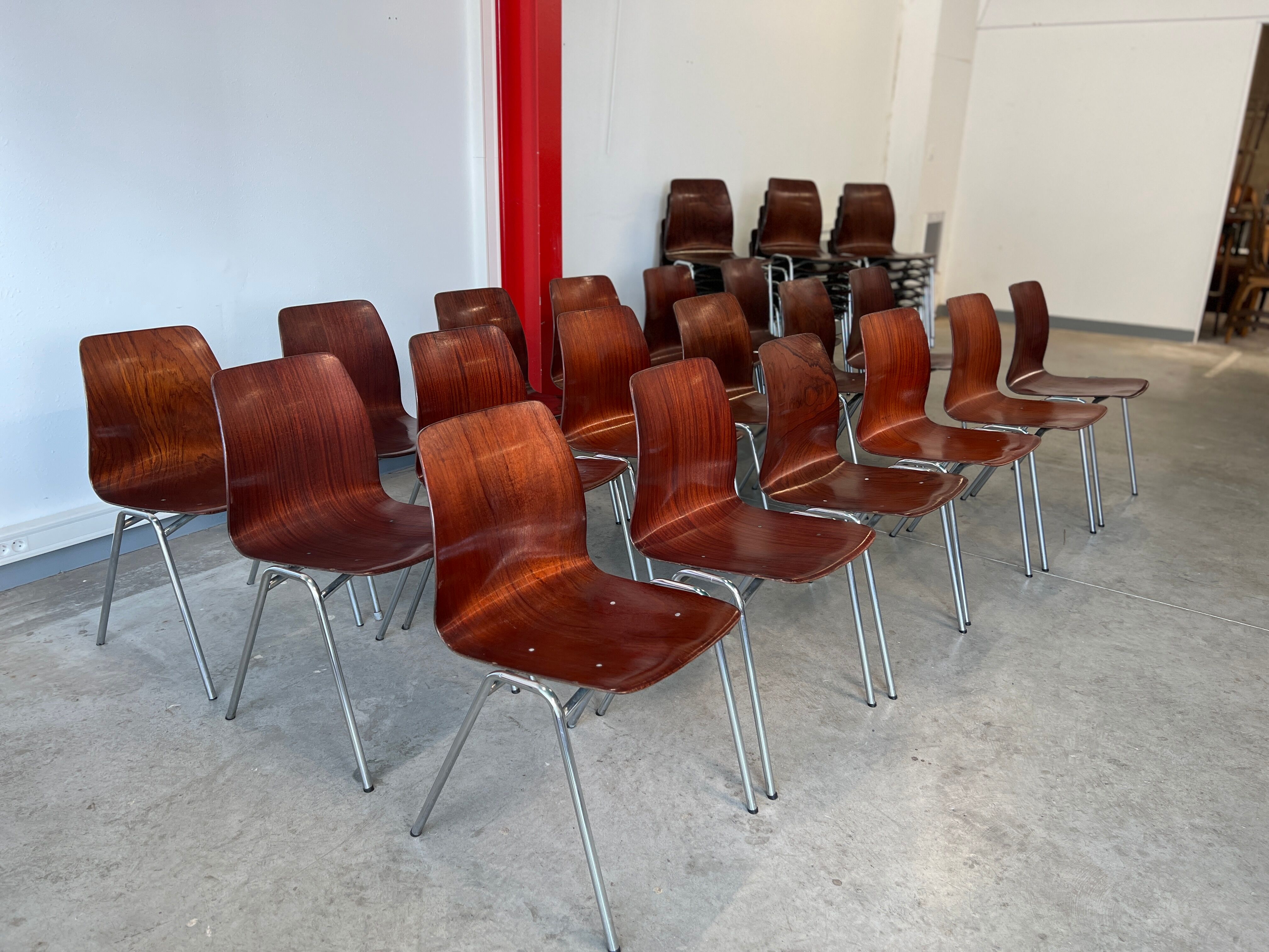 Set of chairs Pagholz 70s Germany