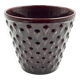 Burgundy ceramic planter