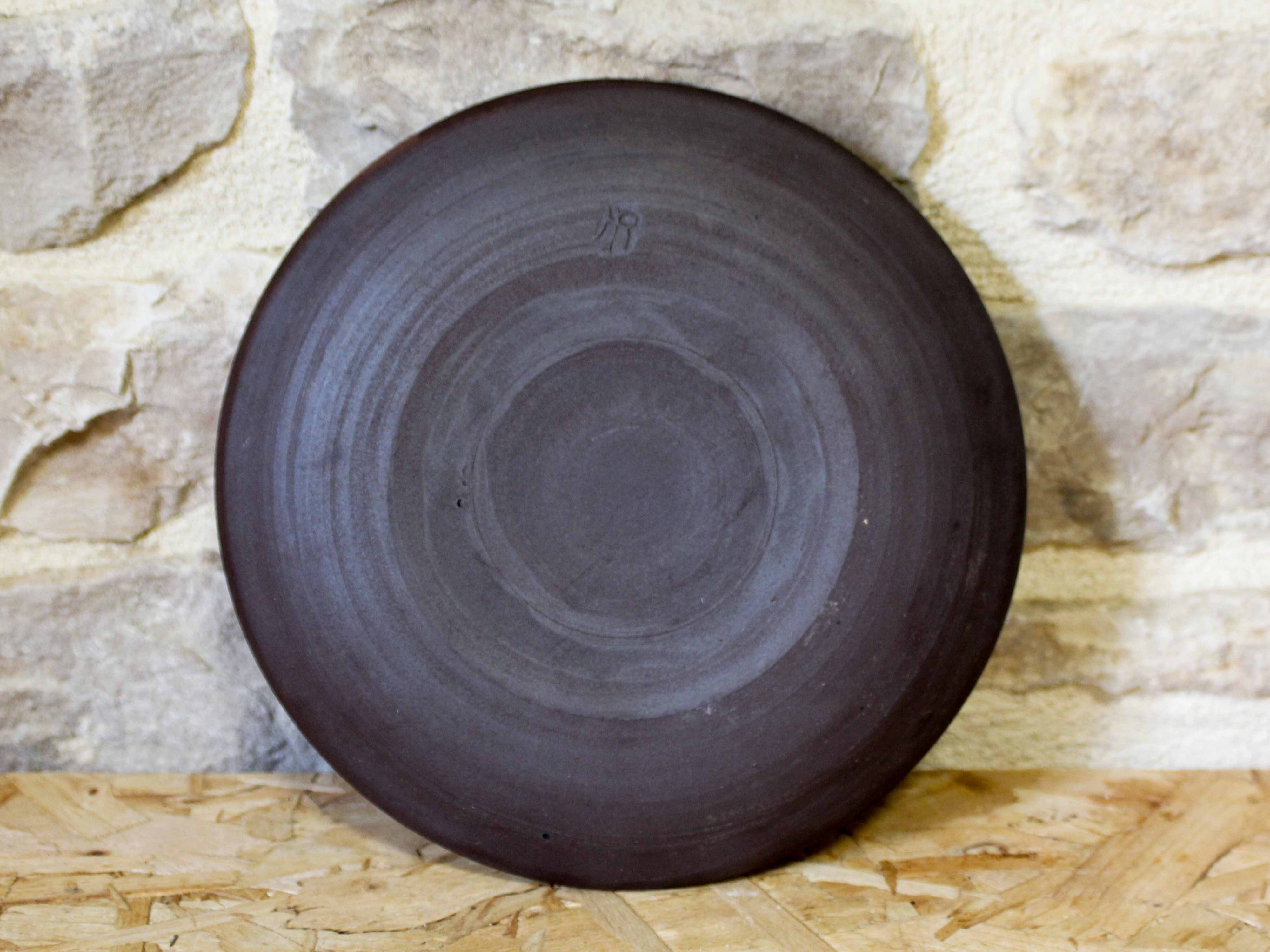 Set of 8 ceramic dessert plates from Poterie Hautes Ribes, Grasse