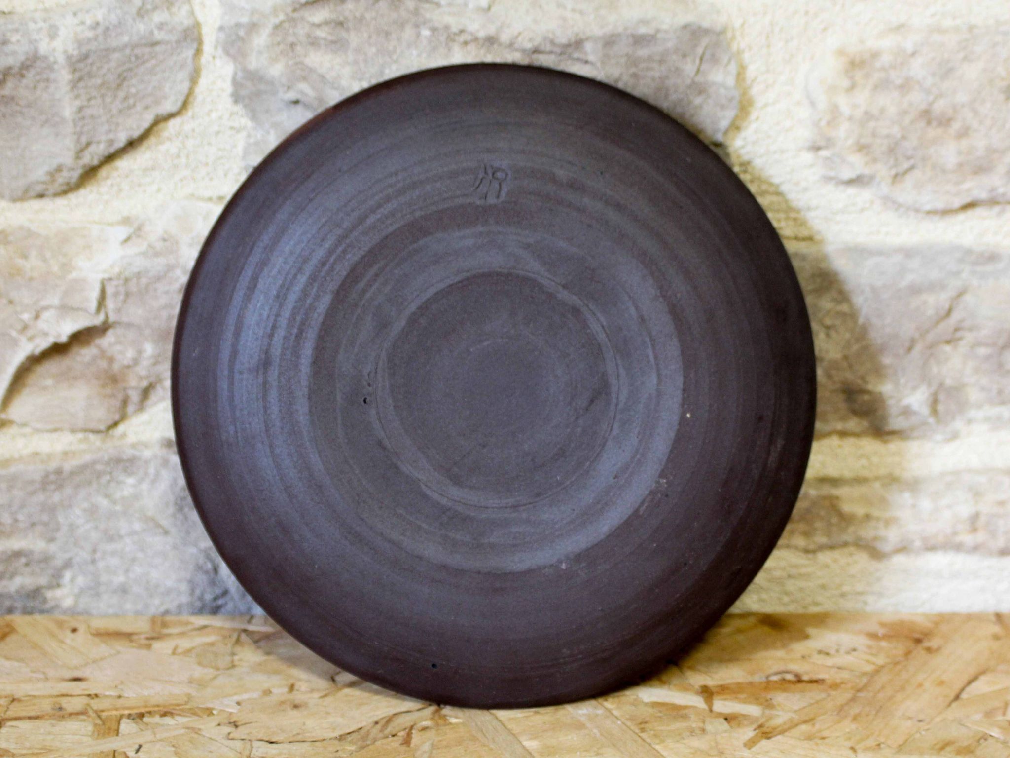 Set of 8 ceramic dessert plates from Poterie Hautes Ribes, Grasse